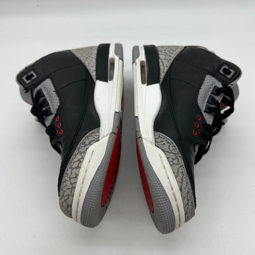 Nike DM0967-010 Youth 7Y Sneakers Air Jordan 3 Retro OG GS Black Cement 2024